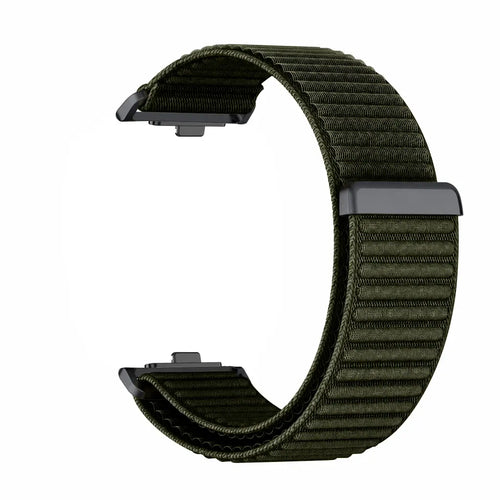 Xiaomi Smart Band 10 Pro Wave Nylonarmband (Dunkelgrün)