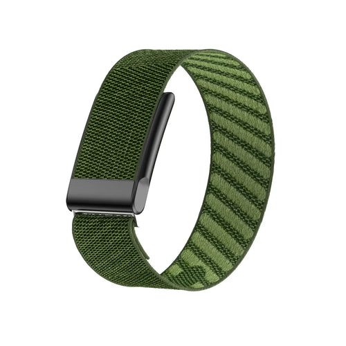 WHOOP MG Knitted Nylon Armband (Dunkelgrün)