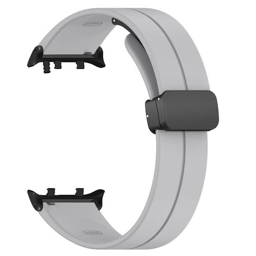 D-Buckle Silicone Strap, without a watch, 3/4 front view