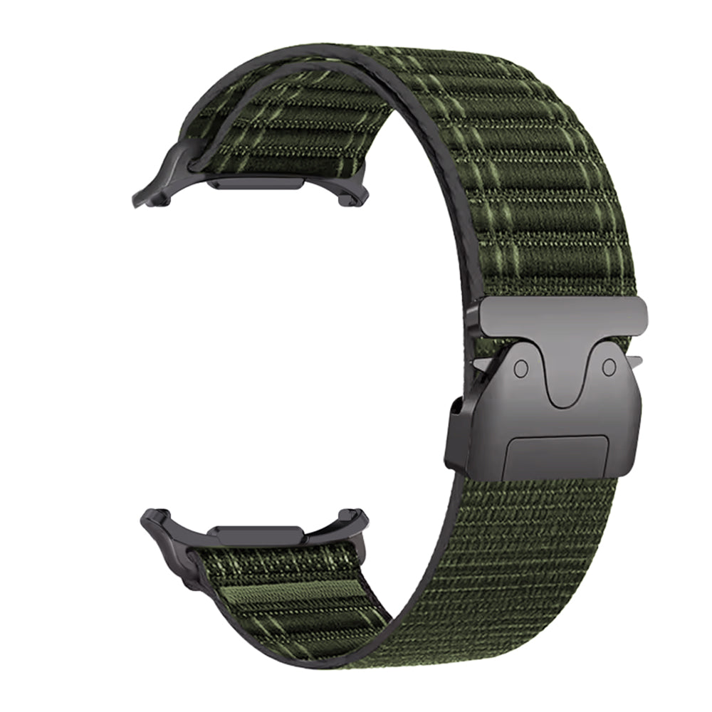 Samsung Galaxy Watch Ultra Wave Nylonarmband mit P-Schnalle (Grün)