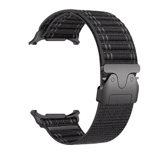 Wave Nylon Strap P-Buckle, black, without a watch, 3/4 front view