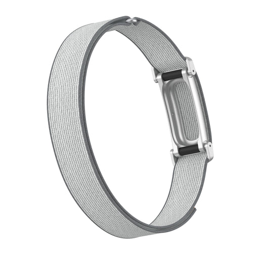 Biceps Nylon Bracelet, grey/white, without a watch, 3/4 front view