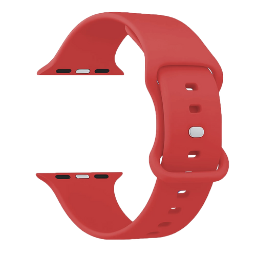 Apple Watch Klassisches Silikonarmband (Rot)