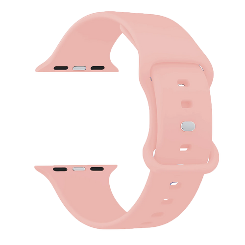 Apple Watch Klassisches Silikonarmband (Hell Rosa)