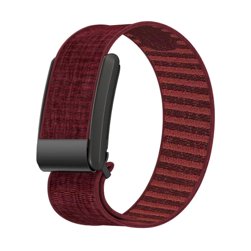 WHOOP MG Knitted Nylon Armband (Weinrot)