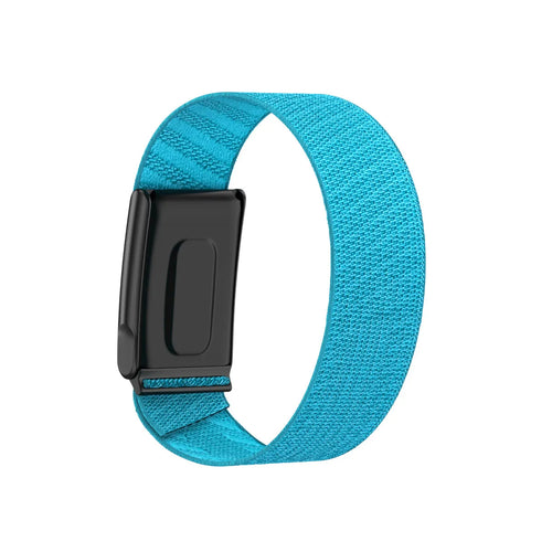 Knitted Nylon Strap, sky blue, without a watch, 3/4 front view