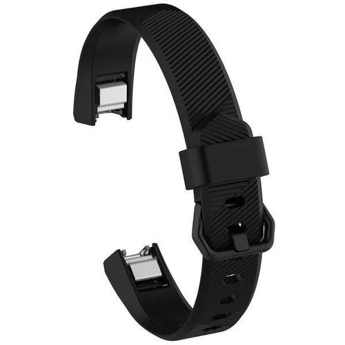Silicone Strap, black, without a watch, 3/4 front view