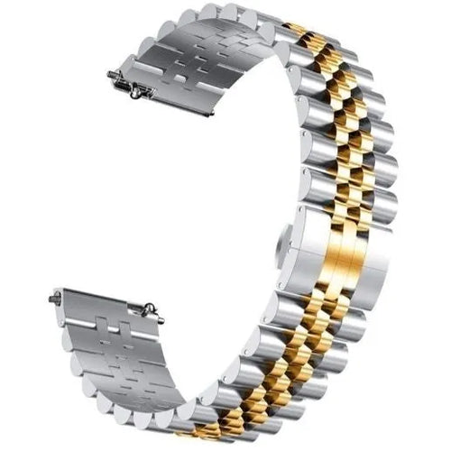 Jubilee Steel Strap, silver/gold, without a watch, 3/4 front view