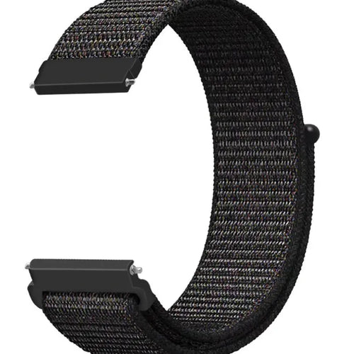 Nylon Strap, black, without a watch, 3/4 front view