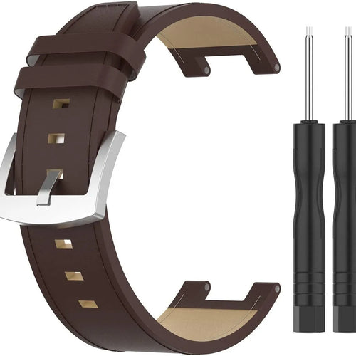 Leather Strap, brown, without a watch, 3/4 front view