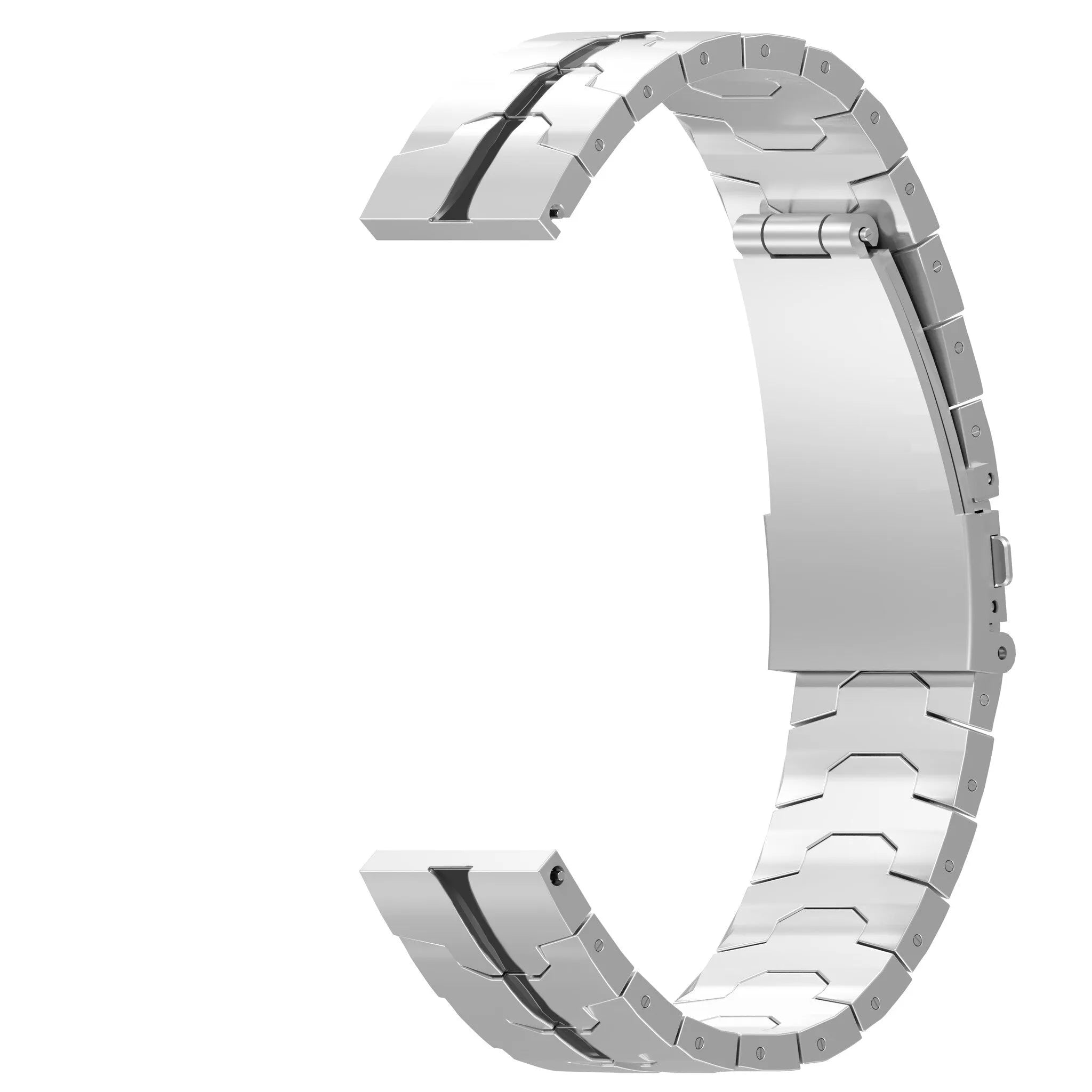 Amazfit GTS 2 Robustes Stahlarmband (Silber/Schwarz)