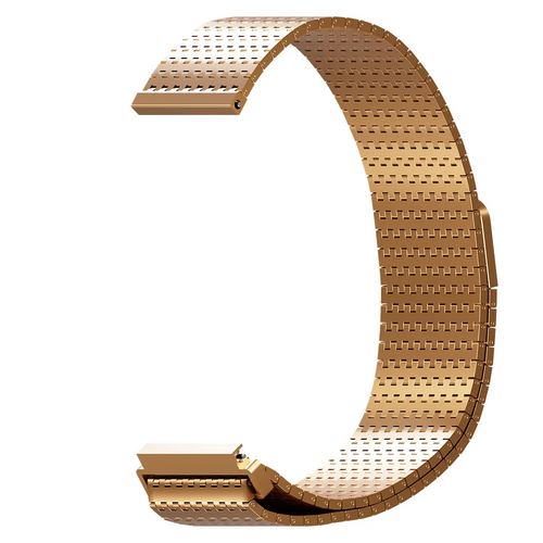 Metal Mesh Strap 'Deluxe', rose gold, without a watch, 3/4 front view