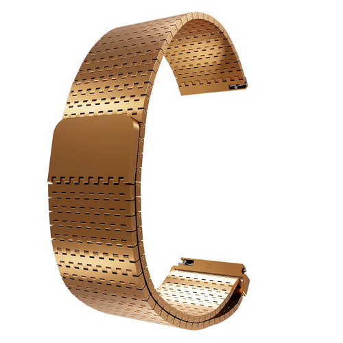 Metal Mesh Strap 'Deluxe', rose gold, without a watch, 3/4 front view