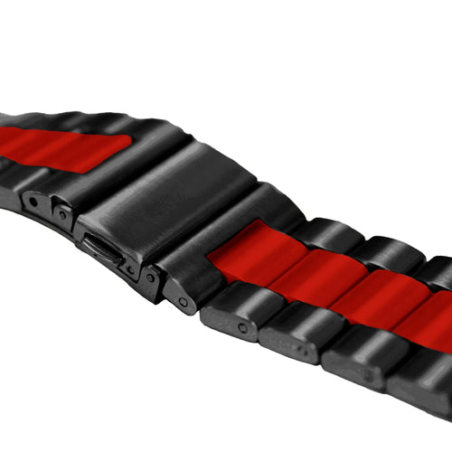 Steel Strap, black/red, without a watch, 3/4 front view
