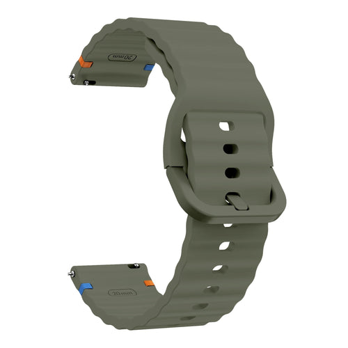 Huawei Watch GT 7 - 46mm Wave Silicone Strap (Army Green)