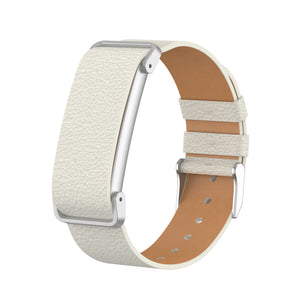 Litchi Leather Strap, beige, without a watch, 3/4 front view