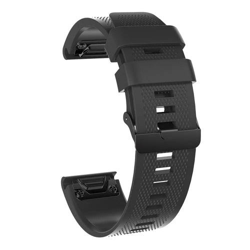 Silicone Strap, black, without a watch, 3/4 front view