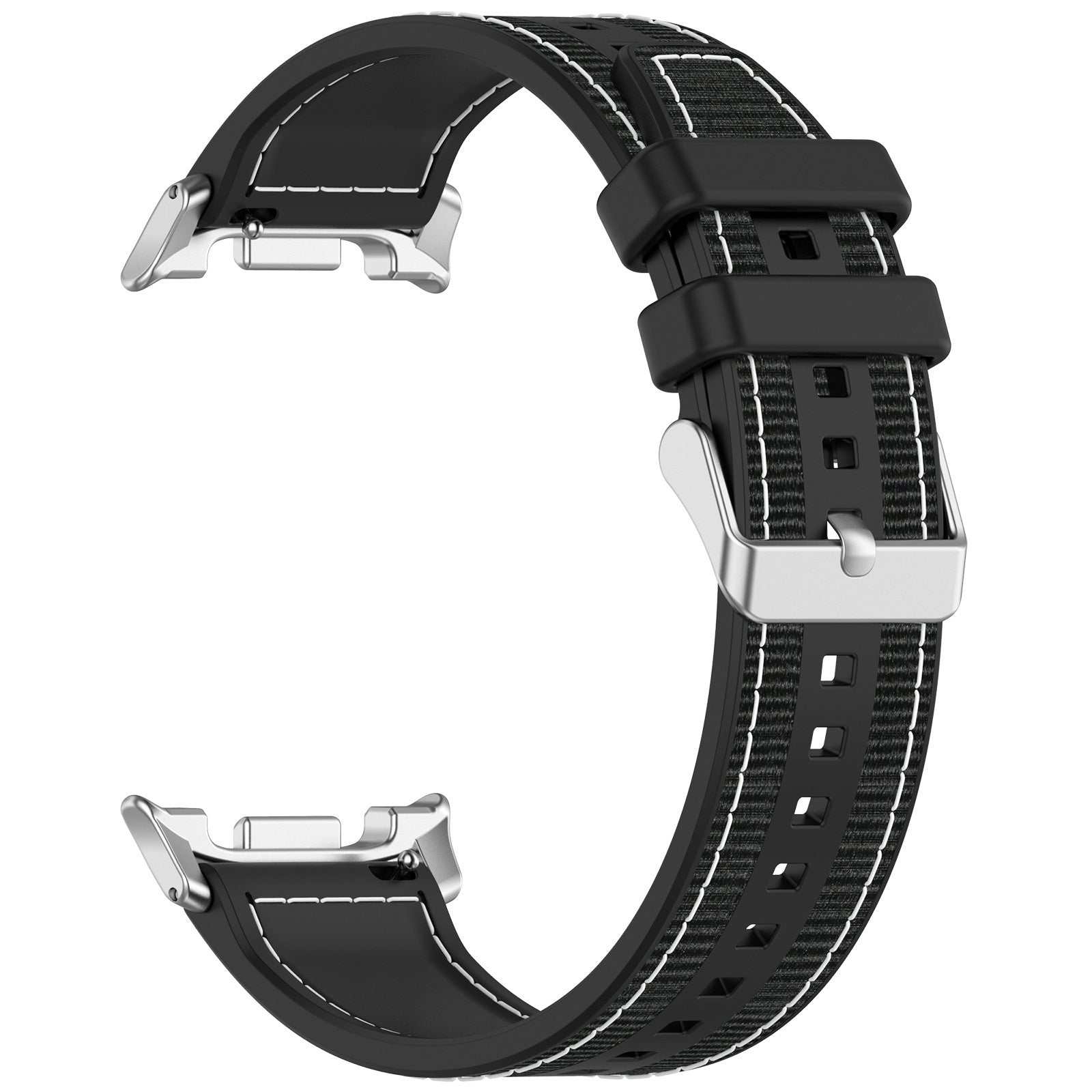 Samsung Galaxy Watch 9 - 40mm Nylon Hybrid Armband (Schwarz)