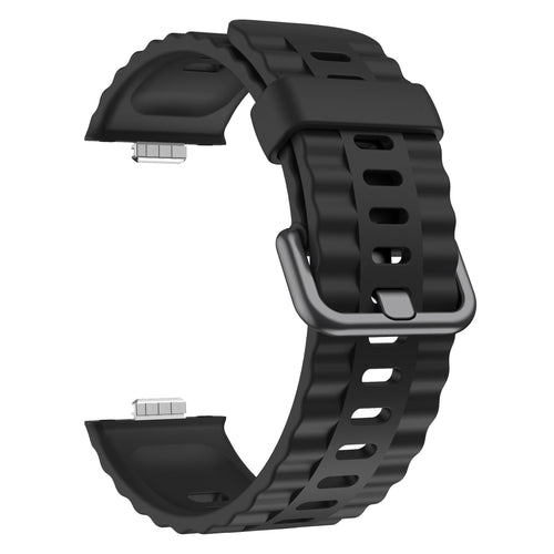 Huawei Watch Fit 4 Pro Klassisches Silikonarmband (Schwarz)