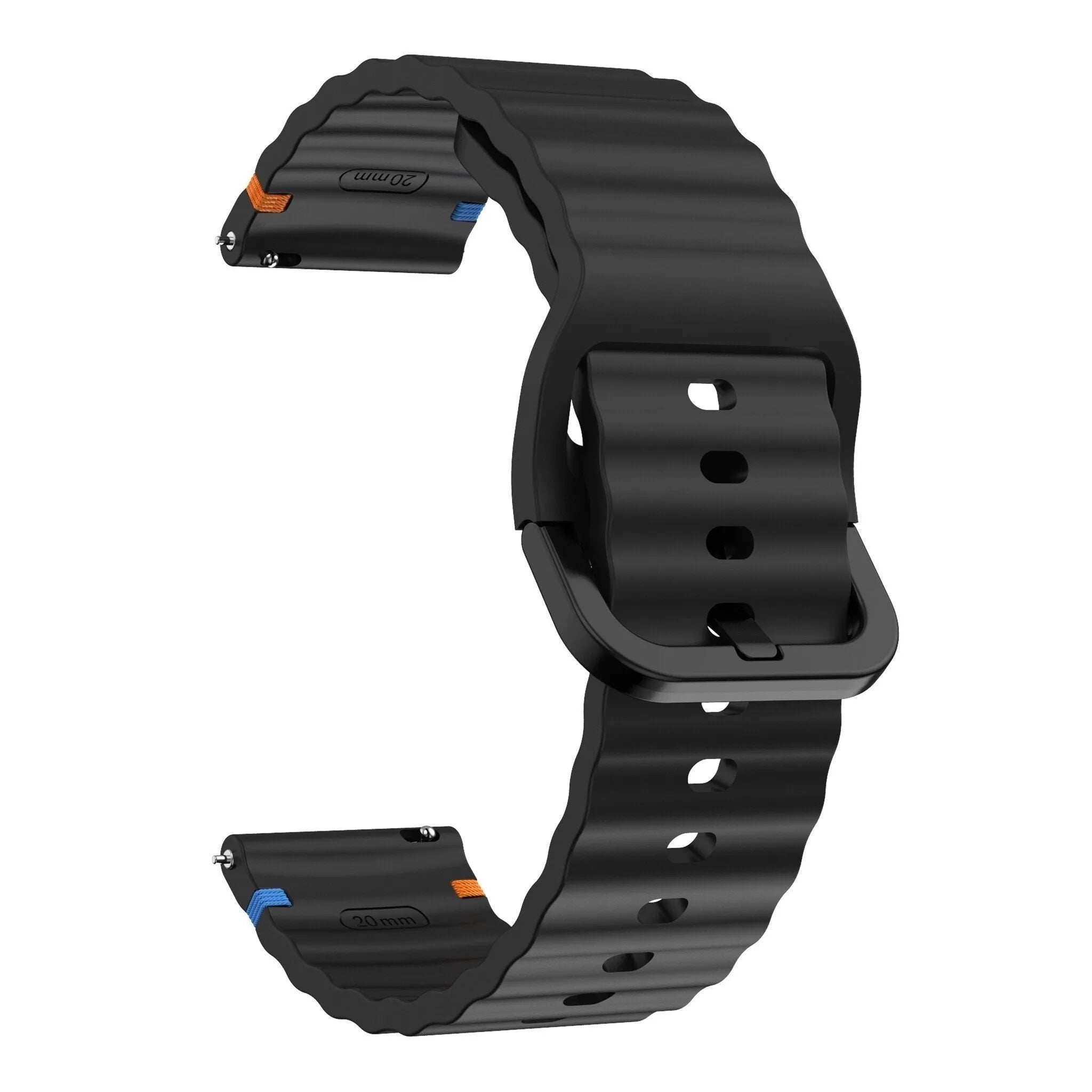 Suunto 9 Peak Wave Silikonarmband (schwarz)