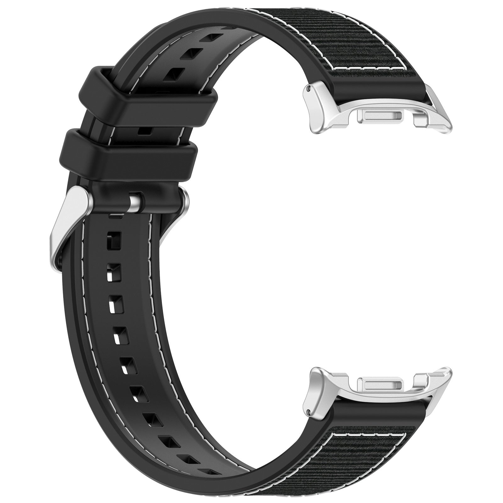 Samsung Galaxy Watch 9 - 40mm Nylon Hybrid Armband (Schwarz)