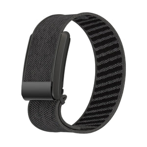 WHOOP 5.0 Knitted Nylon Armband (Schwarz/Grau)