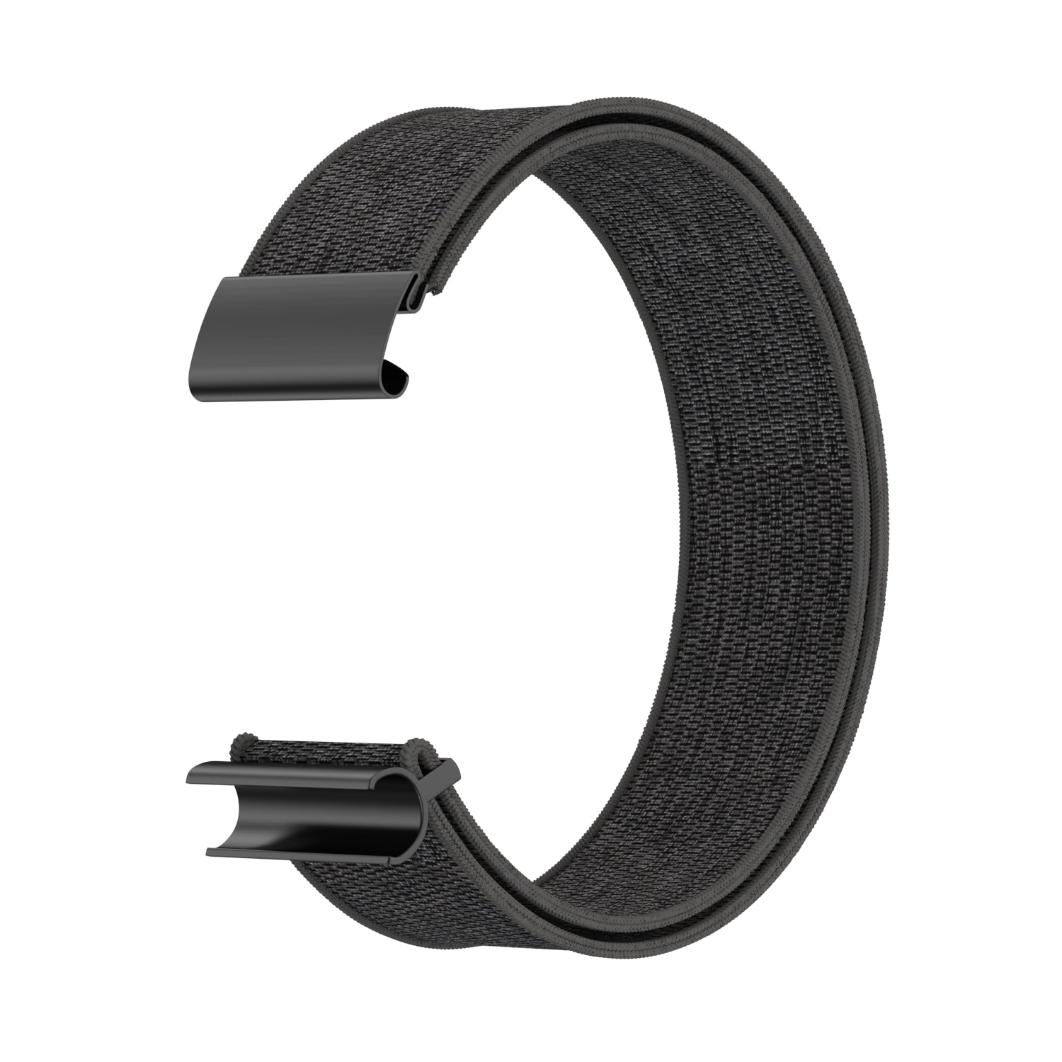 WHOOP 5.0 Knitted Nylon Armband (Schwarz/Grau)