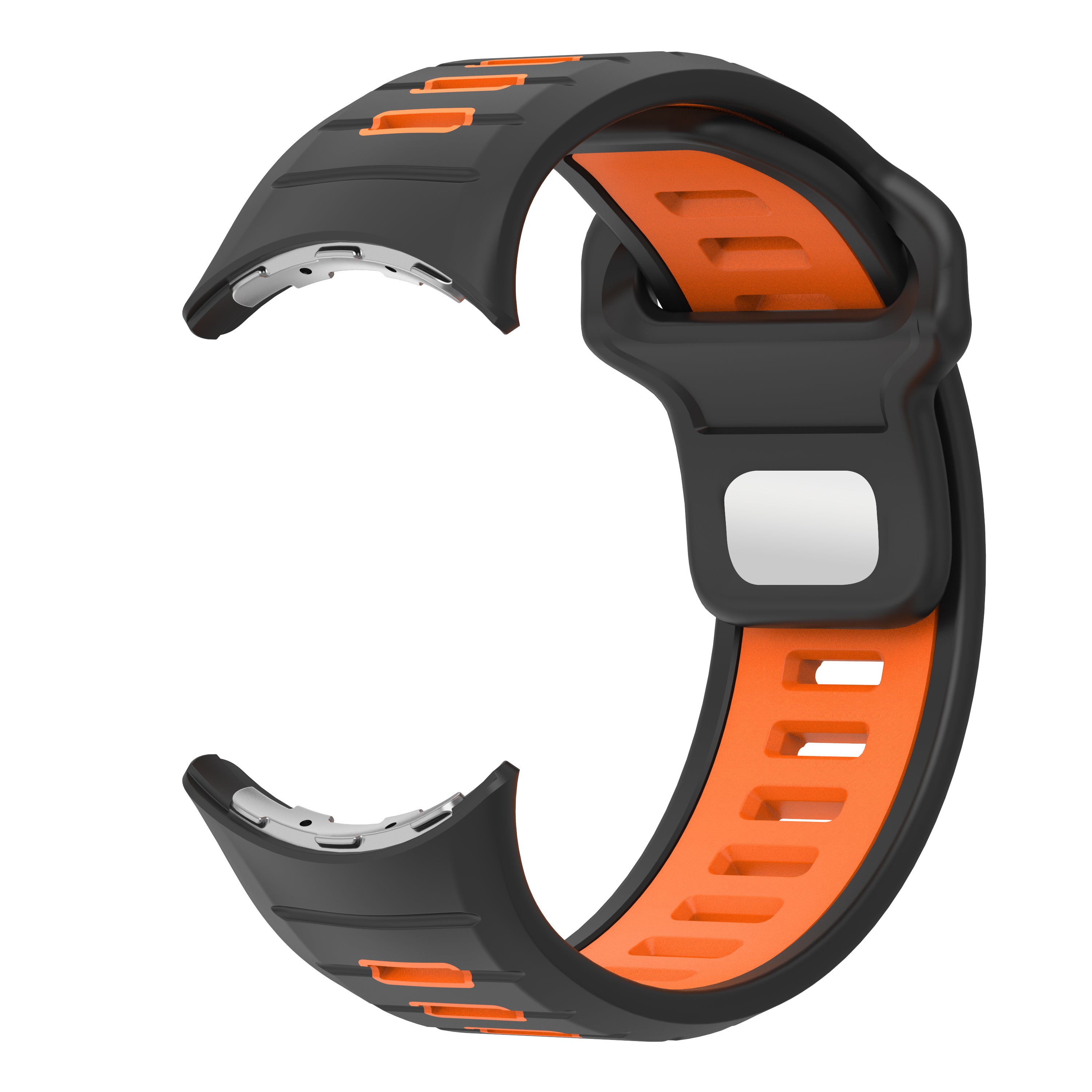 Google Pixel Watch 3 - 45mm Duo Sportarmband (Schwarz/Orange)