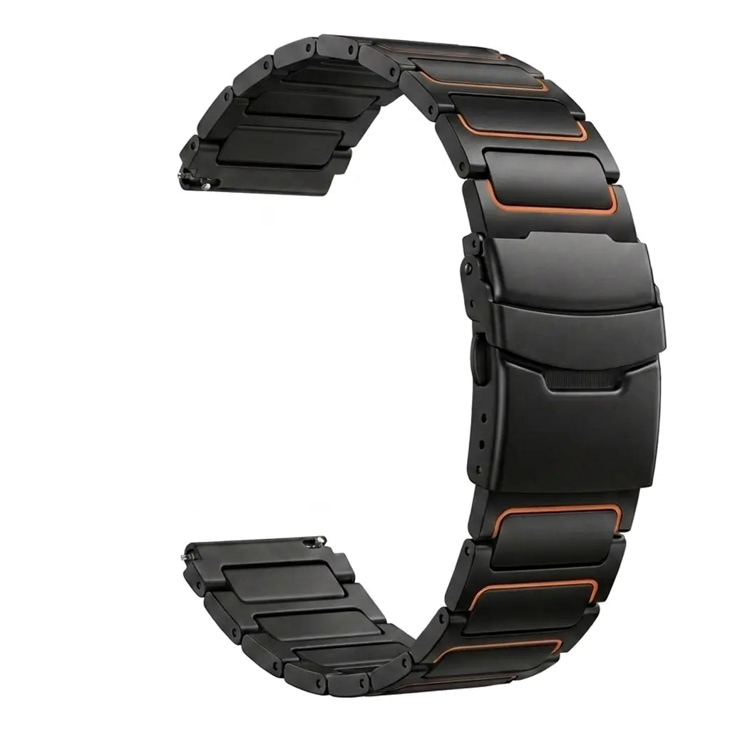 Suunto Race 2 Turtle Titanium Strap (Black/Orange)