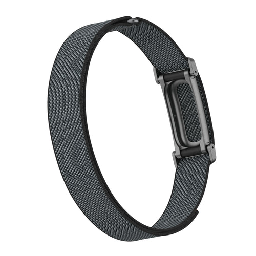 Biceps Nylon Bracelet, black, without a watch, 3/4 front view