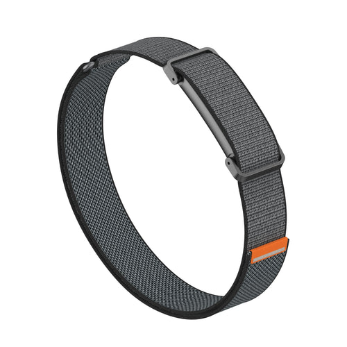Biceps Nylon Bracelet, black, without a watch, 3/4 front view