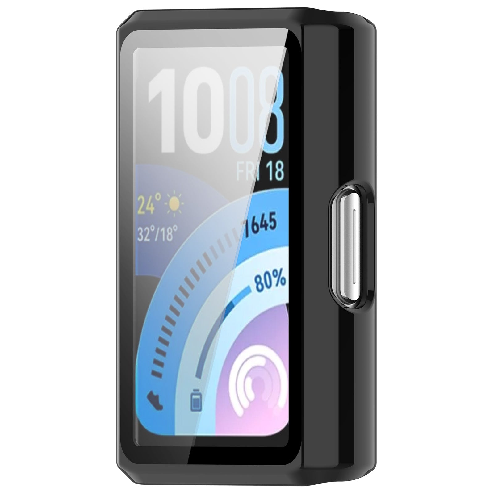 Huawei Band 11 Pro PC Hülle mit Glas (Schwarz)