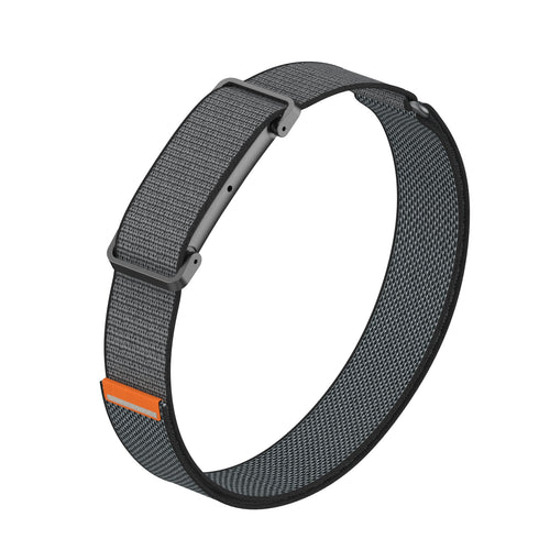 Biceps Nylon Bracelet, black, without a watch, 3/4 front view