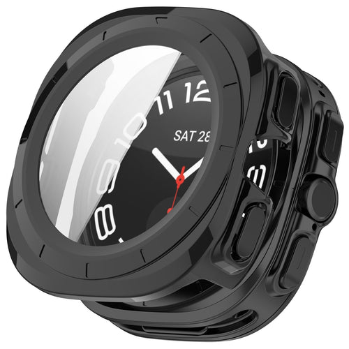 Samsung Galaxy Watch Ultra 2 Hartschalenhülle mit Glas (Schwarz)