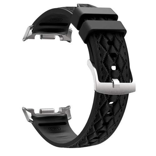 Samsung Galaxy Watch 9 - 40mm Diamond Leather Hybrid Strap (Black)