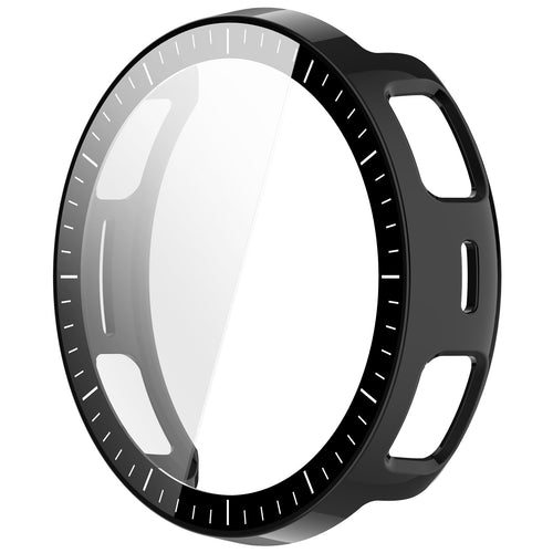 Amazfit Active 3 Premium PC Hülle mit Glas (Schwarz)