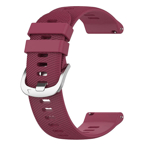 Silicone Strap, wine red, without a watch, 3/4 front view