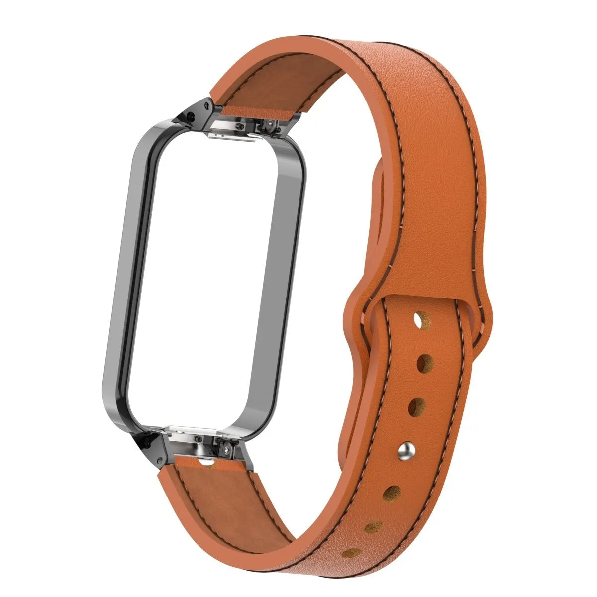 Leather Strap, brown, without a watch, 3/4 front view