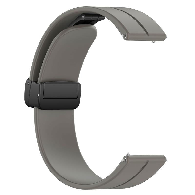 D-Buckle Silicone Strap, dark grey, without a watch, 3/4 front view