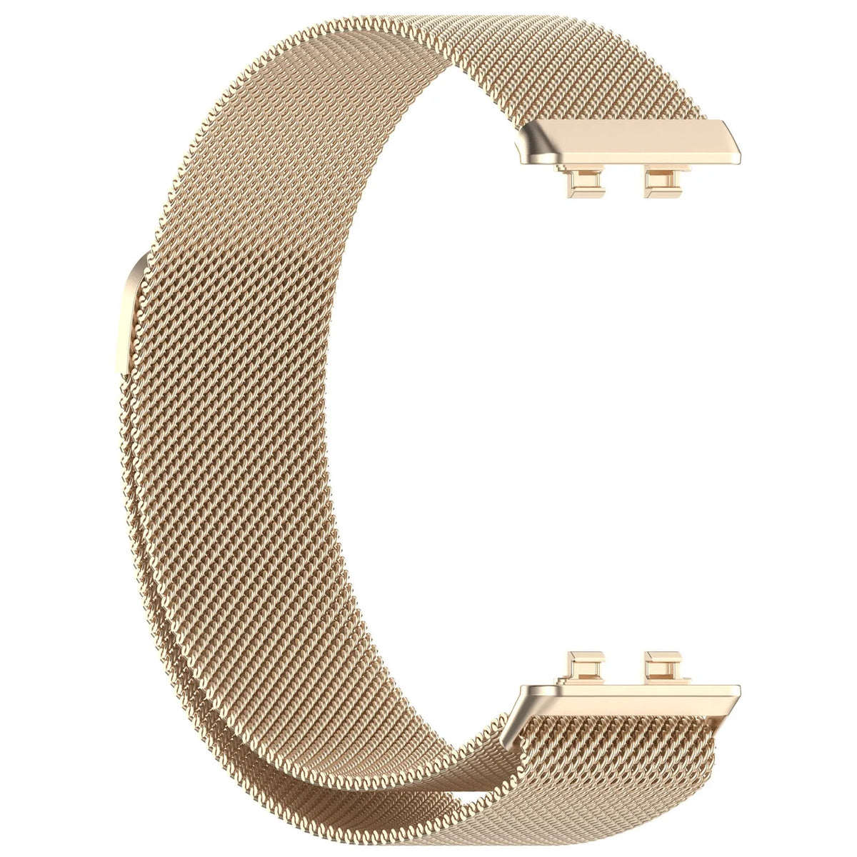 Milanese Strap, champagne, without a watch, 3/4 front view