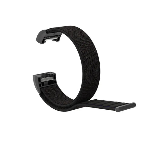 Nylon Strap, black, without a watch, 3/4 front view
