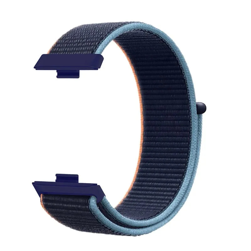 Nylon Strap, dark blue, without a watch, 3/4 front view