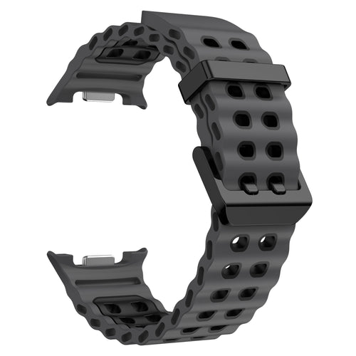 Samsung Galaxy Watch 8 - 44mm Ocean Armband (Dunkel Grau/Schwarz)