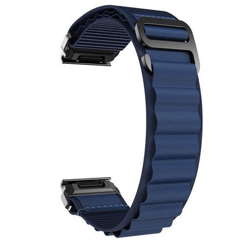 Garmin Forerunner 945 Alpine Nylon Armband (Dunkelblau)