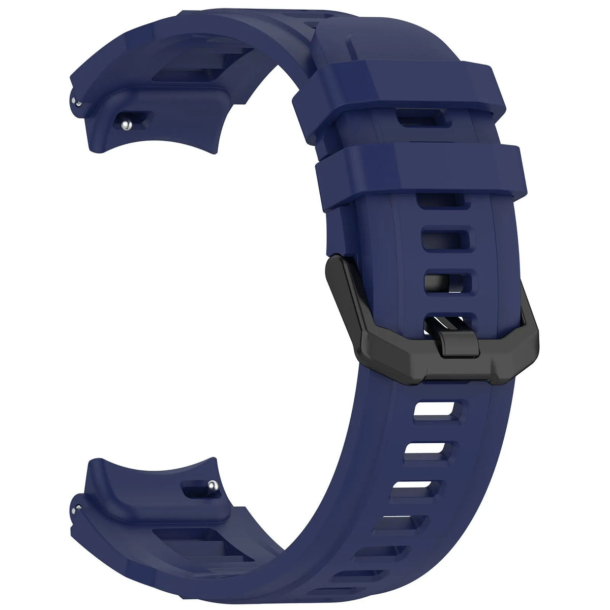 Silicone Strap, dark blue, without a watch, 3/4 front view