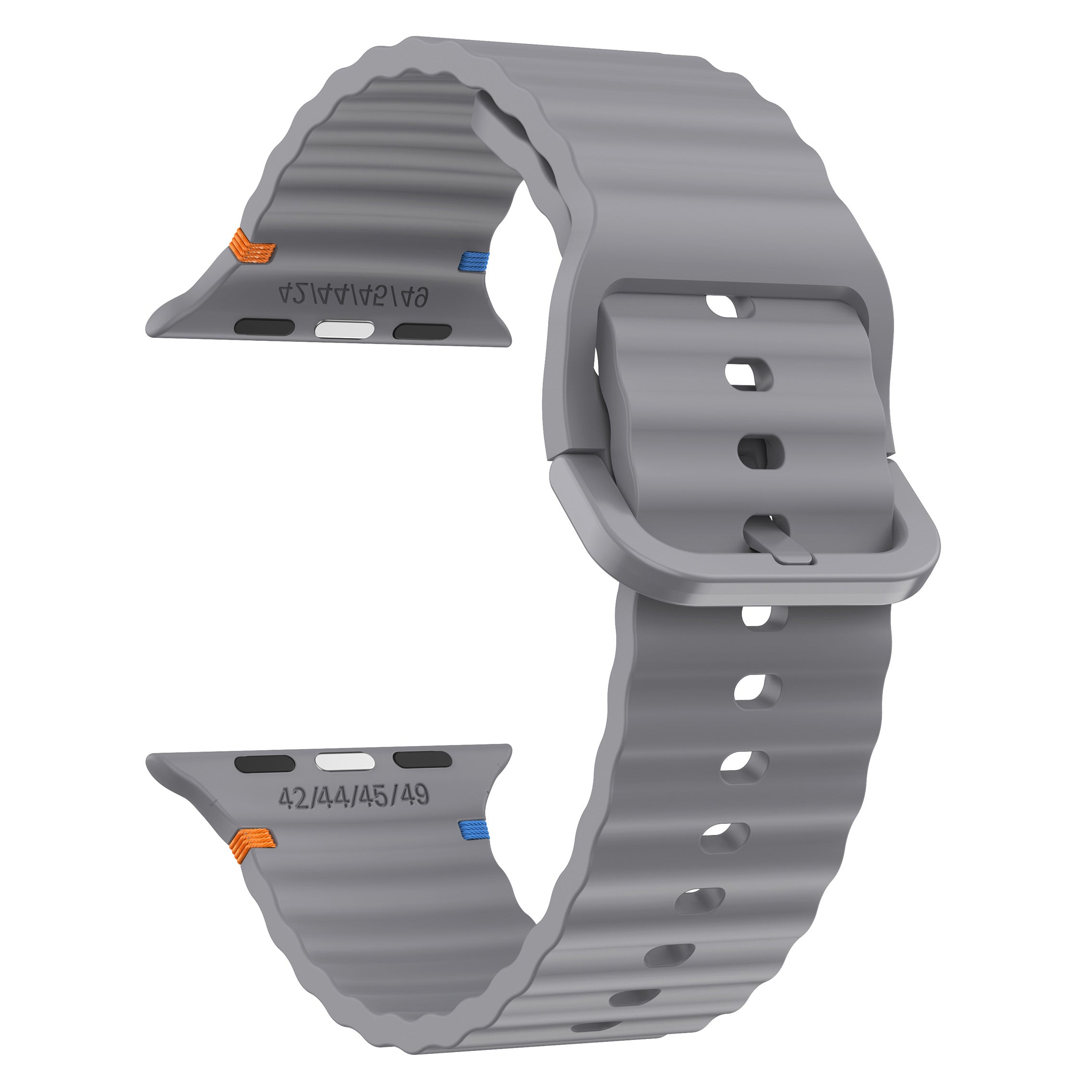 Apple Watch Ultra Wave Silikonarmband (Dunkelgrau)