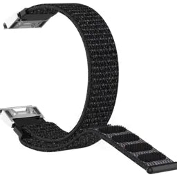 Nylon Strap, black, without a watch, 3/4 front view
