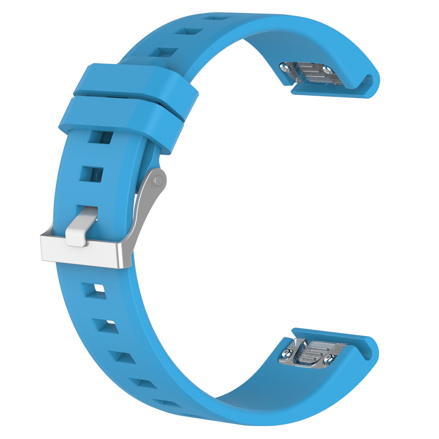 Garmin Approach S70 - 42mm Glänzendes Silikonarmband (Hell Blau)