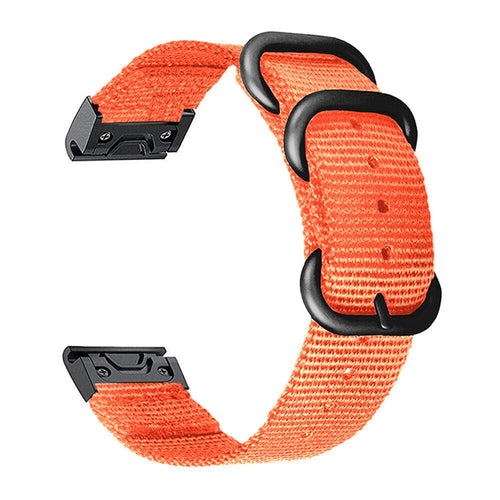 Garmin Fenix 8 Pro - 47mm Nylon Strap with Buckle (Orange)