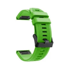 Silicone Strap, green, without a watch, 3/4 front view